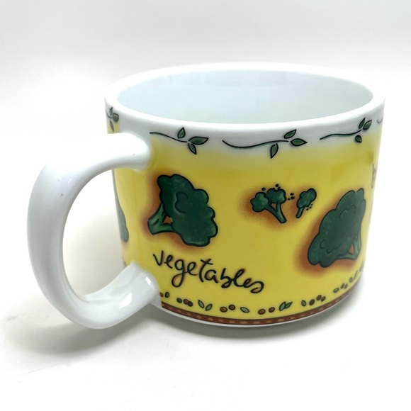VINTAGE JOCHA MSC "BROCOLIS" SOUP CUP/ BOWL/ MUG LARGE -14 oz KITCHEN DECOR - Picture 5 of 8